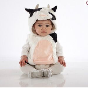 Pottery barn cow costume worn one size 0-6 months